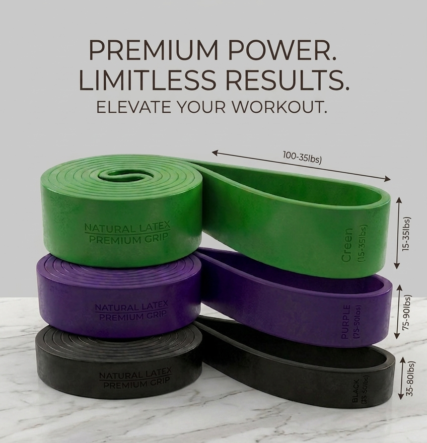 Power Resistance Bands – Premium Pull-Up & Strength Training Bands