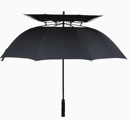 PEGG Free Gift – Black double-canopy windproof golf umbrella