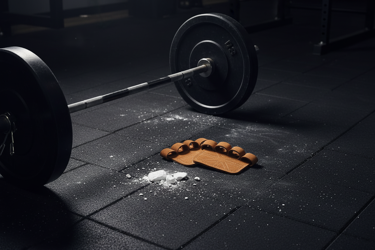 PEGG Leather Gym Grips – lifestyle gym floor shot