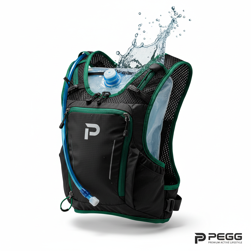 PEGG Premium Hydration Bladder & Running Vest Pack - Hero Shot