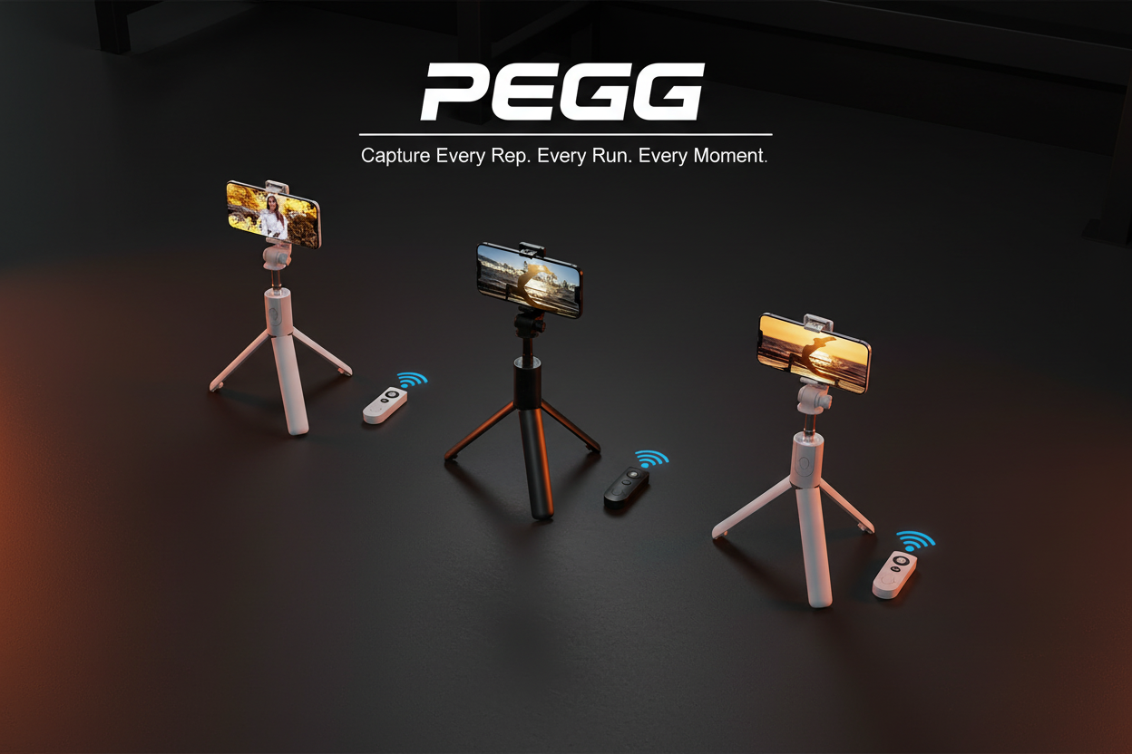 Selfie Stick Tripod – Wireless Remote, 360° Rotation - Stream Your Gym, Run & Hike
